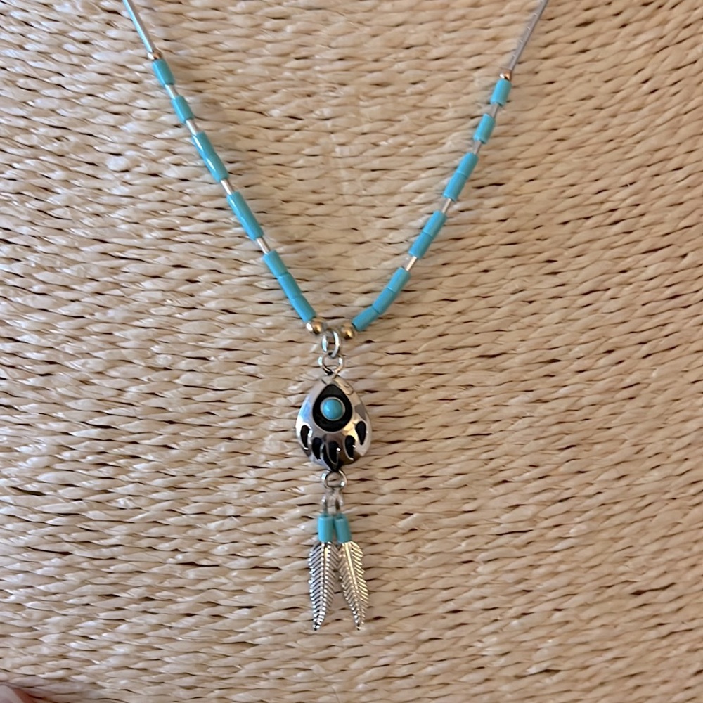American Indian Sterling Silver Necklace
